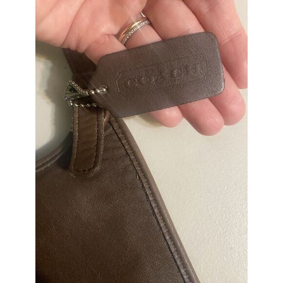 COACH Pocketbook Vintage Brown Leather Crossbody Bag Authentic Flap Close 9142 - Picture 11 of 15
